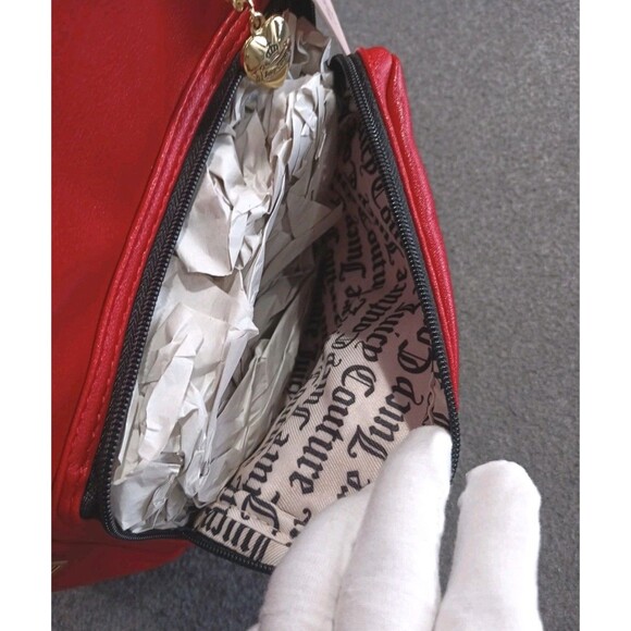 NWT Juicy Couture Lime Light Backpack CHILI RED 12Hx10Wx5D GOLD DETAILS - Picture 11 of 15